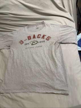 Arizona D-Backs Heather Gray Short-Sleeve Graphic Tee Vintage